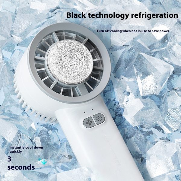 Summer Gadget Handheld Turbo Jet Fan Mini Portable Ice Cold Fan Generation Brushless Motor Wind High Speed Duct Fans Violent Blower - Image 2