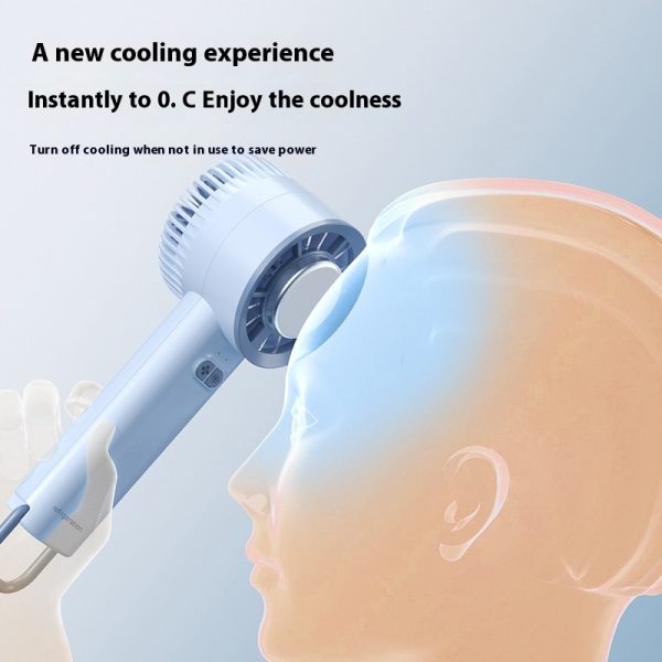 Summer Gadget Handheld Turbo Jet Fan Mini Portable Ice Cold Fan Generation Brushless Motor Wind High Speed Duct Fans Violent Blower - Image 4