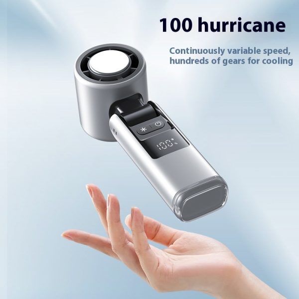 Turbos Chilled Ice Sensation: Cold Fan, Super Mini Turbos Speed Fan, USB Powered Digital Display for Outdoor Camping and Travel. - Image 7